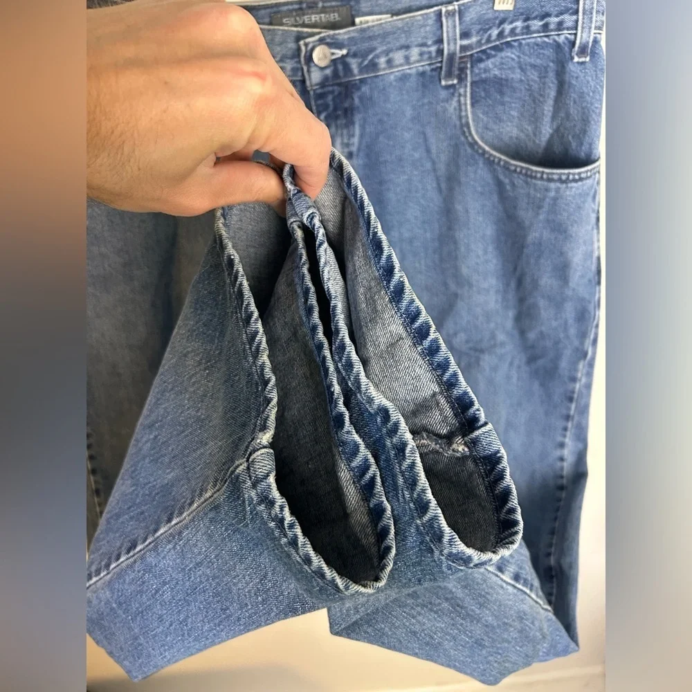 Vintage Levi’s Silver Tab‎ Baggy Fit Size 38X34 Classic Blue Men Jeans Outdoor